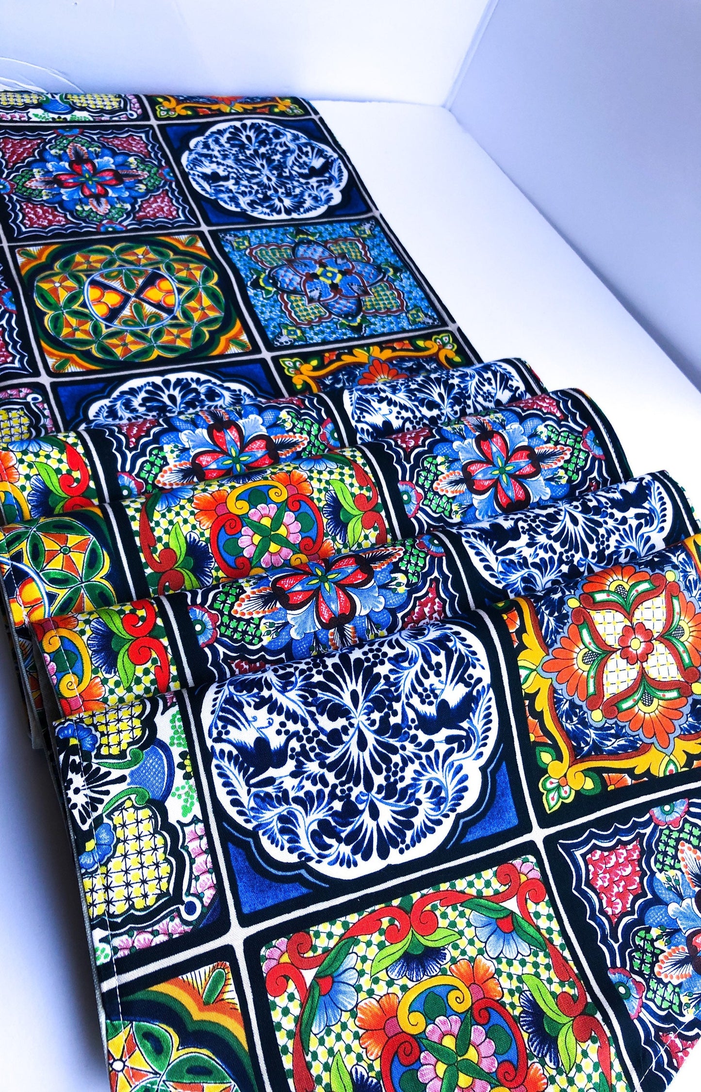 Talavera Tiles Table Runner