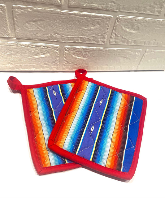 Mexican Sarape Fabric Pot holder/Trivet