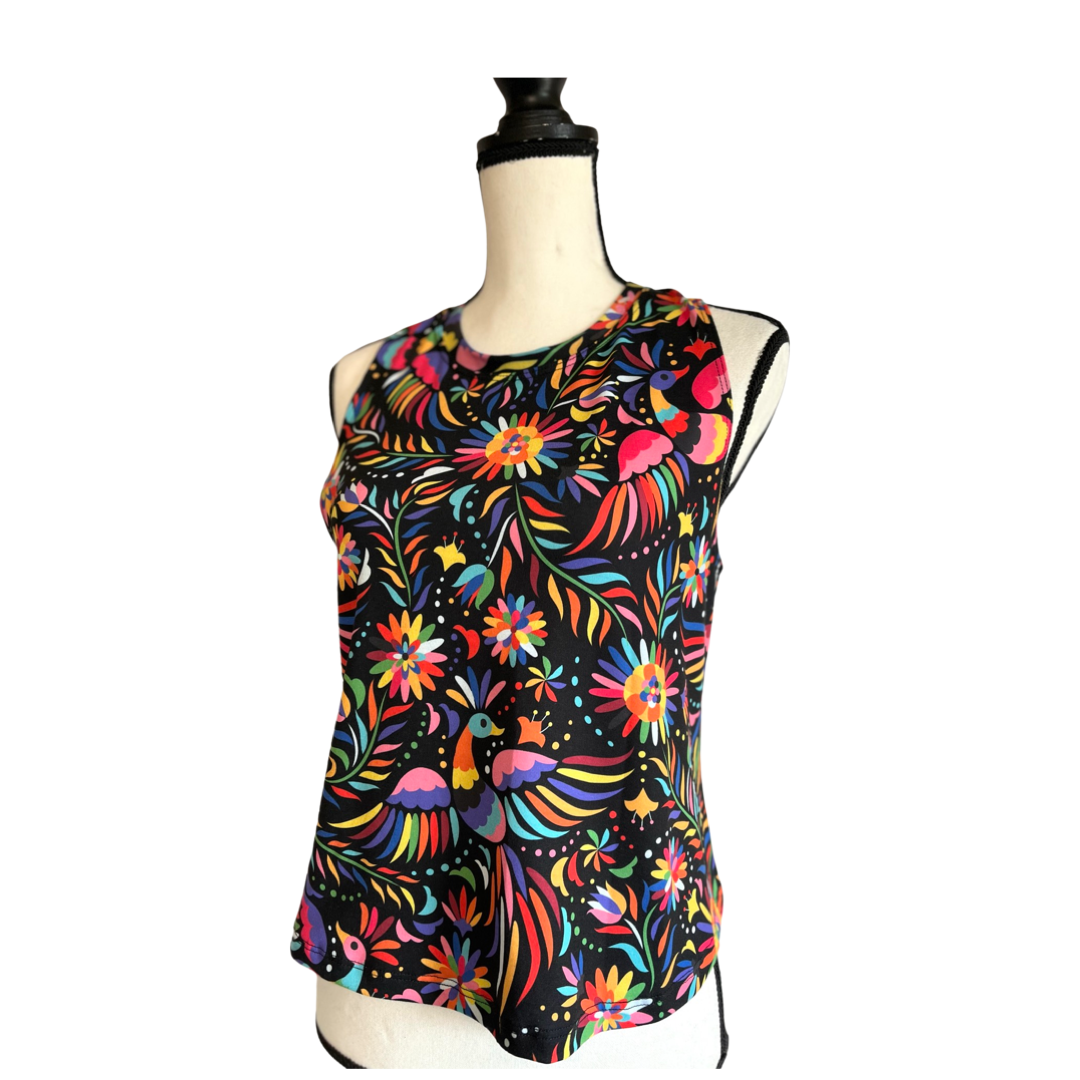 Otomi print Blouse (black)