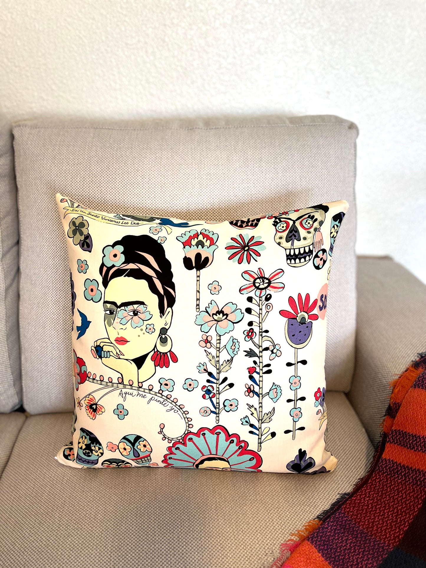 Frida Decorative Pillow Sleeve (Beige)