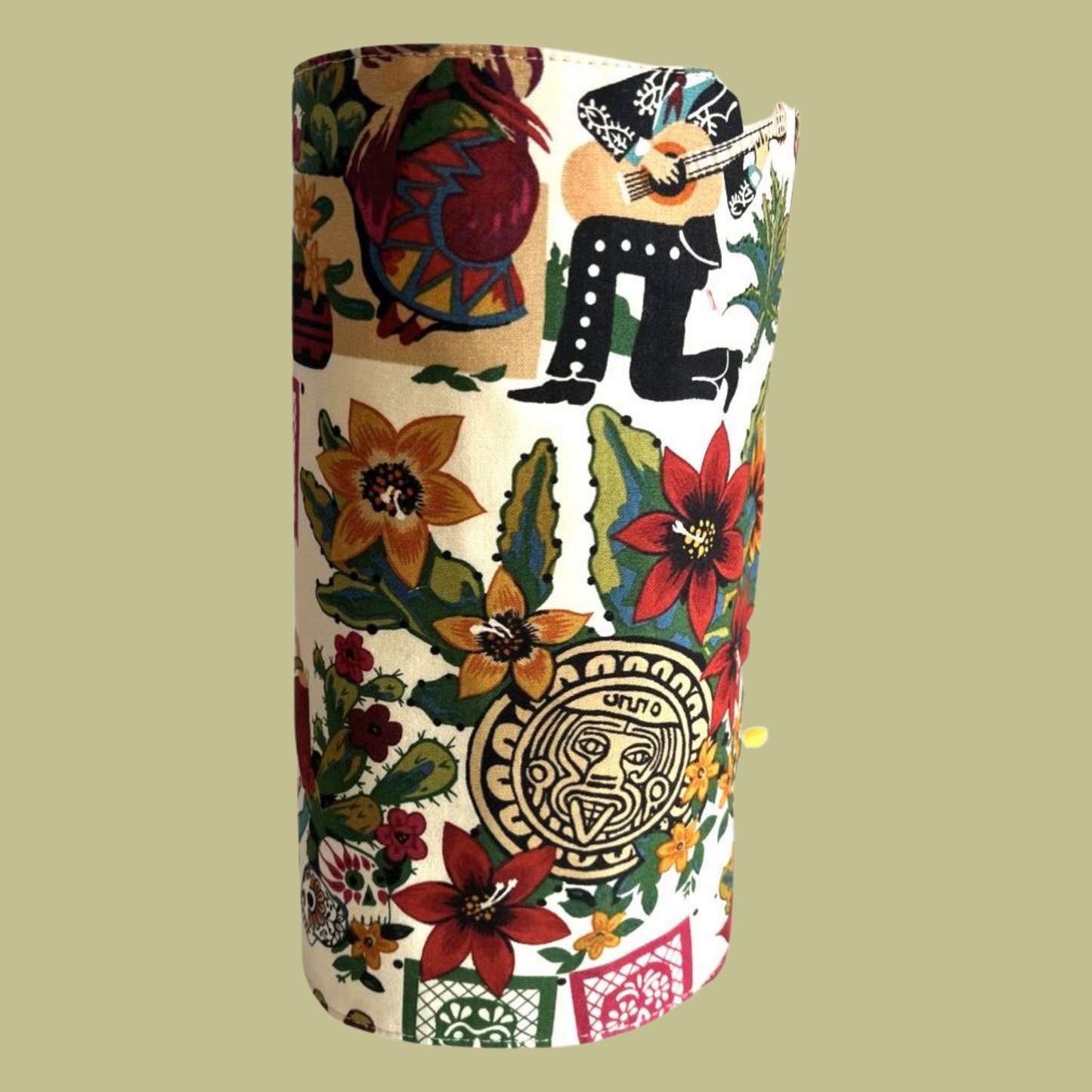 Mexico Lindo Brushroll and Makeup Bag